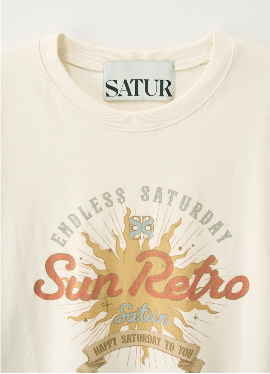 (U) New Sun Retro Half T-Shirt