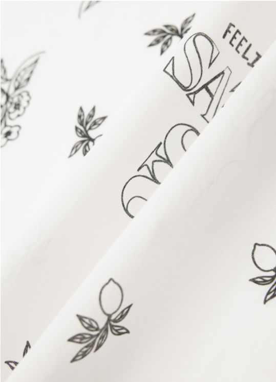 (U) Summer Graphic Cotton Scarf