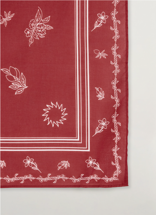 (U) Summer Graphic Cotton Scarf