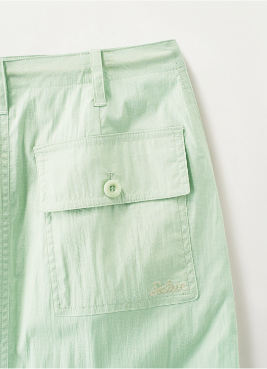 (W) Parachute Long Skirt
