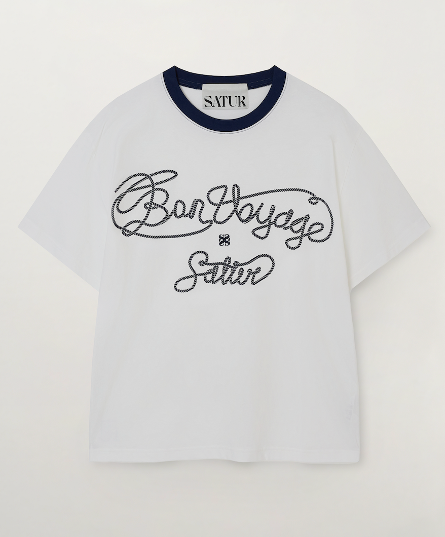 (U) Neck Point New Bon Voyage Graphic T-Shirt