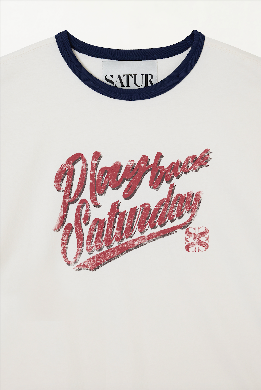 (M) Playback Saturday Ringer T-shirt