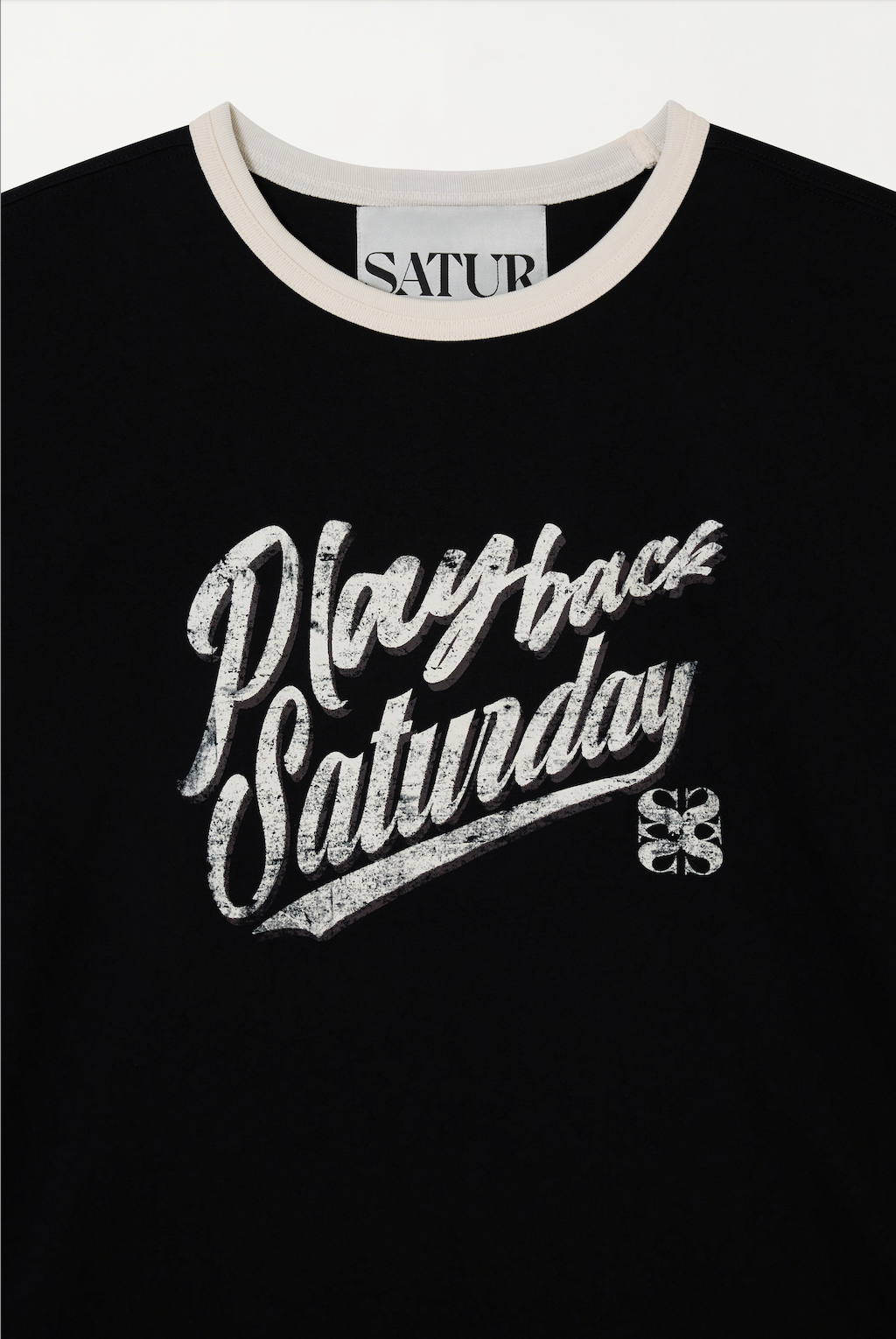 (M) Playback Saturday Ringer T-shirt