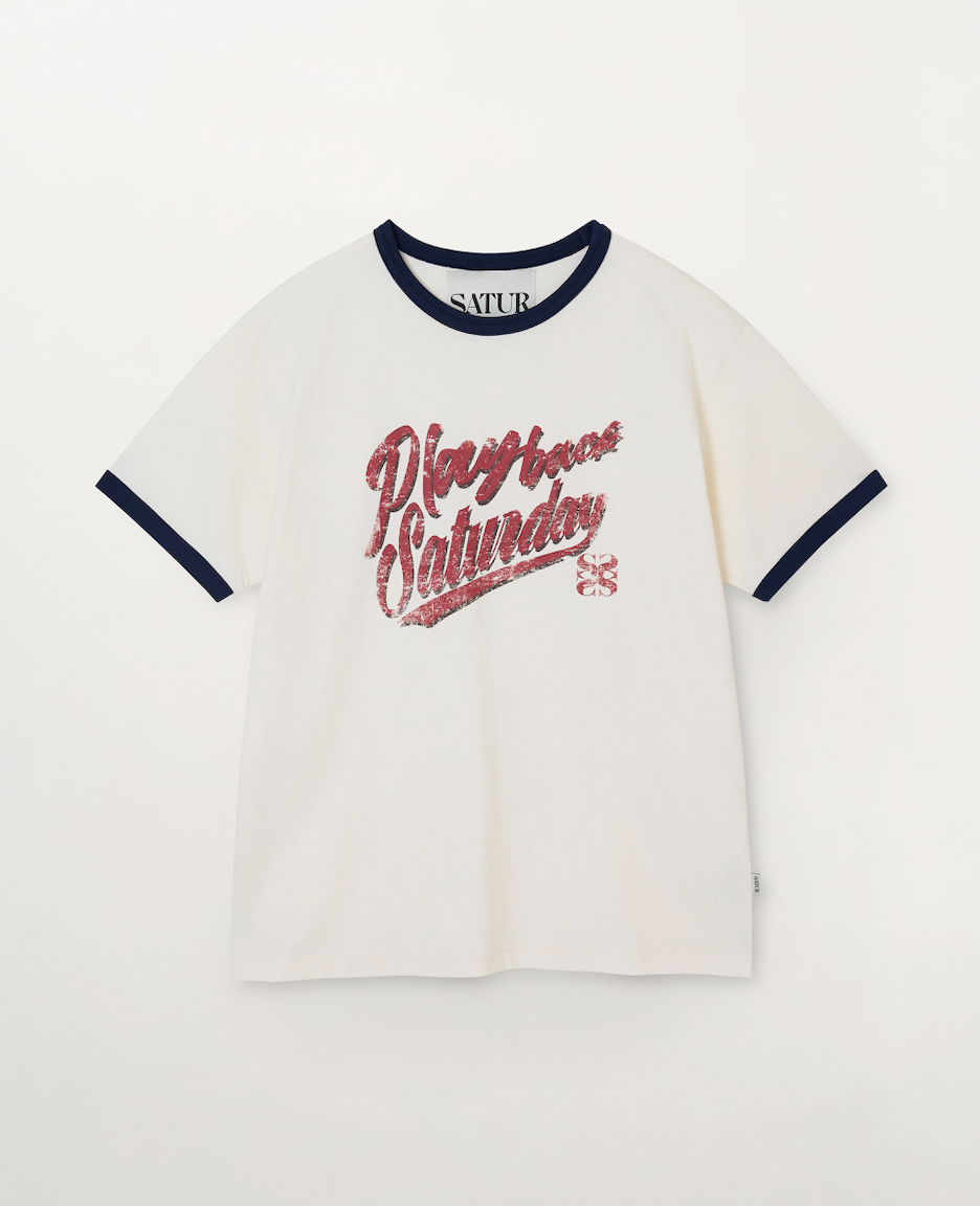 (M) Playback Saturday Ringer T-shirt