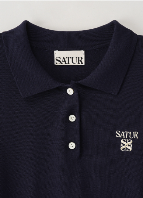 (W) Classic Collar Half Knit