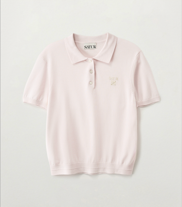 (W) Classic Collar Half Knit