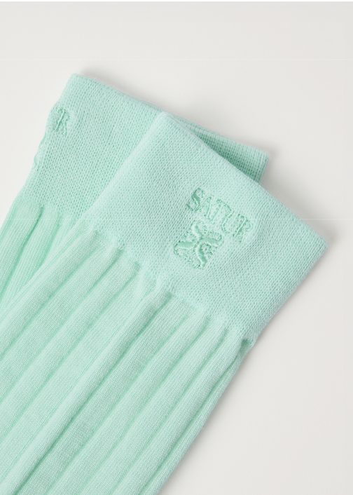 (W) See-through Ribbed Socks