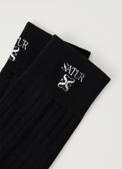 (W) See-through Ribbed Socks