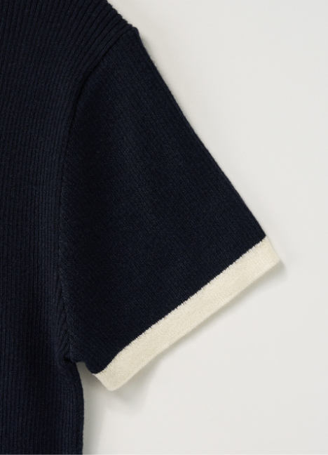 (W) Rope Logo Ringer Knit