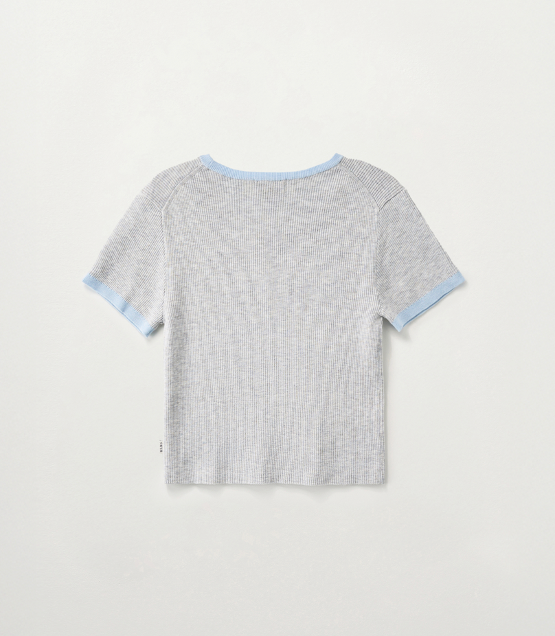 (W) Rope Logo Ringer Knit