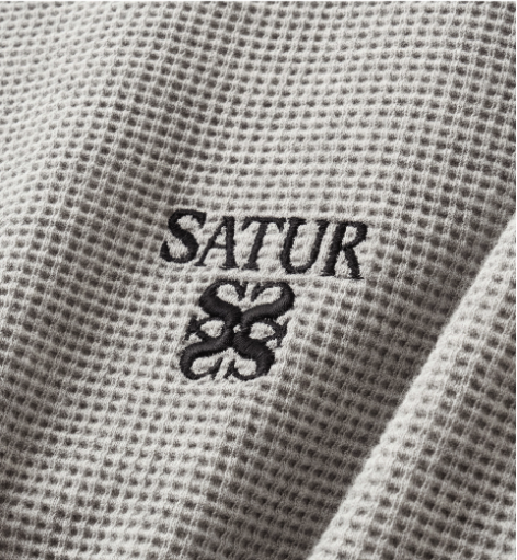 (U) Waffle Henley Neck Long Sleeve
