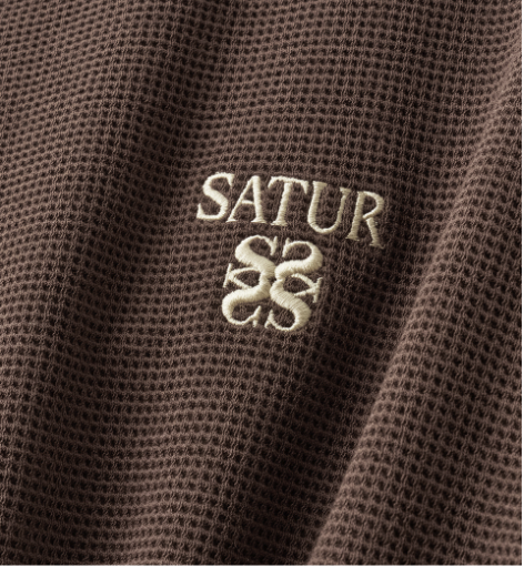 (U) Waffle Henley Neck Long Sleeve