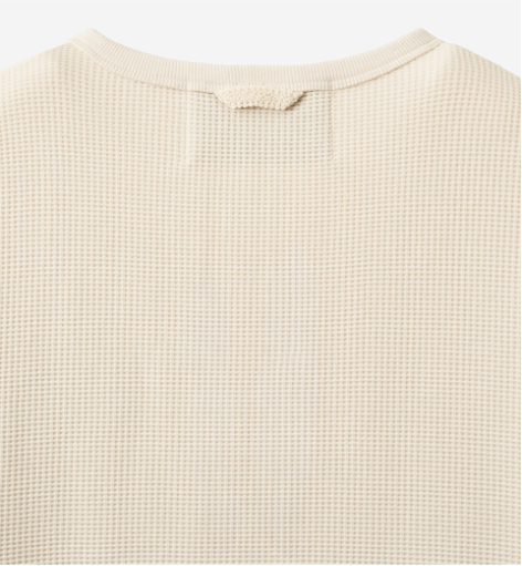 (U) Waffle Henley Neck Long Sleeve