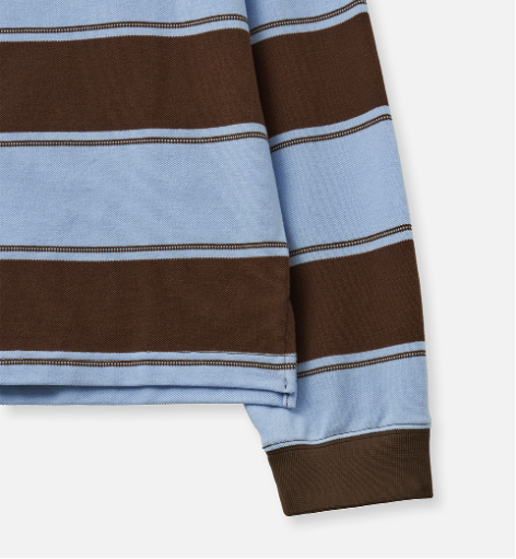 (U) Apero Stripe Pique Long Sleeve