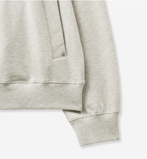 (U) Rivet Applique Pocket Logo Hoodie