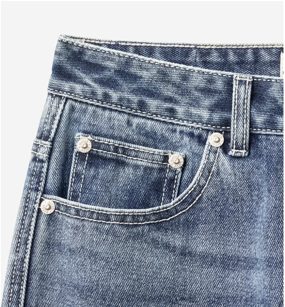 (W) Straight Fit Denim Pants