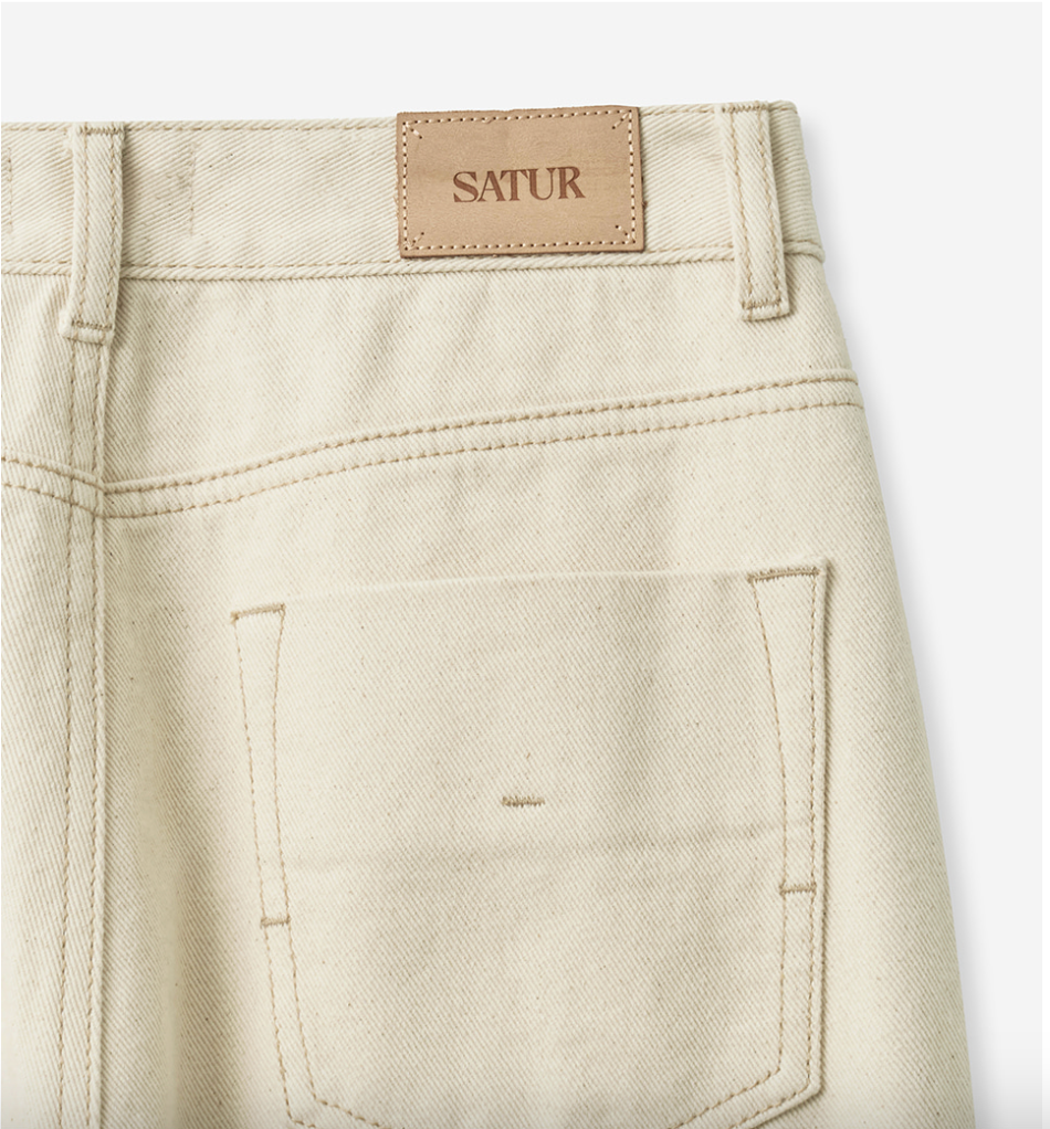 (W) Straight Fit Denim Pants