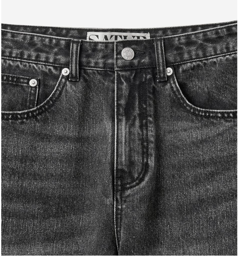 (M) Straight Fit Denim Pants