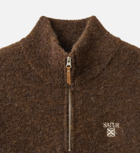 (M) HalfNeck HalfZip Knit