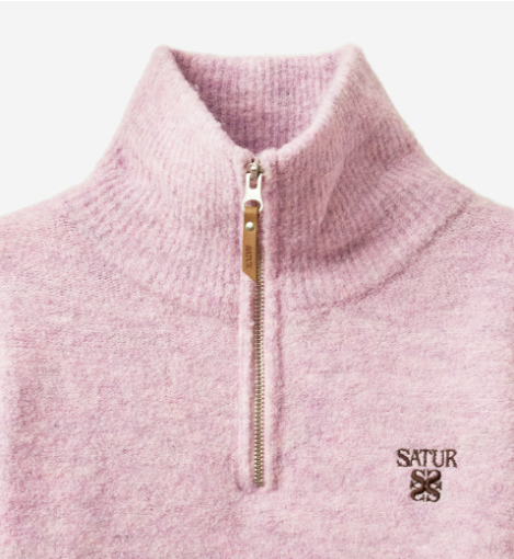 (W) HalfNeck HalfZip Knit