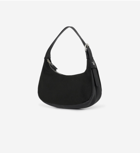 (W) Synthetic Suede Mini Hobo Bag