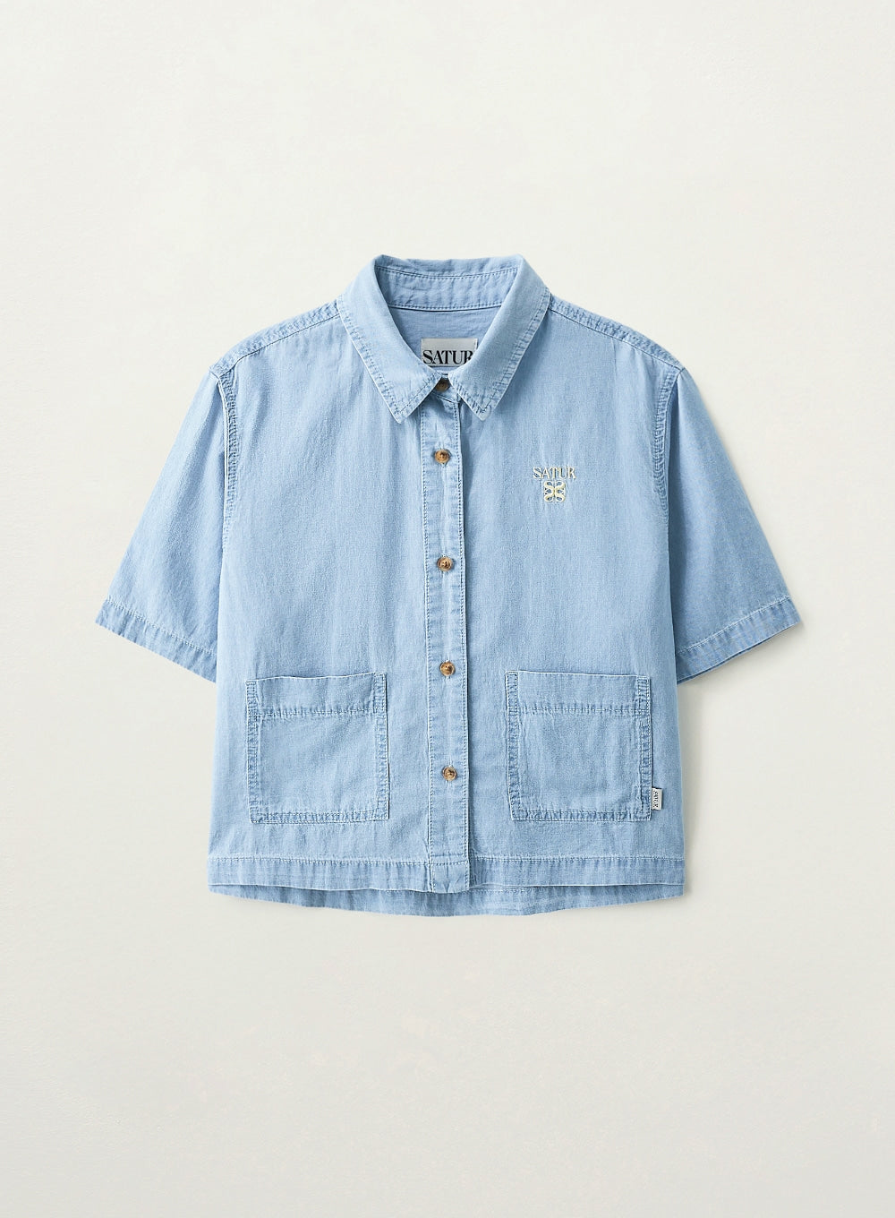 【SATUR】 ハゼンベルベットショートトラックジャケット　リゾートブルー NEW ARRIVALS