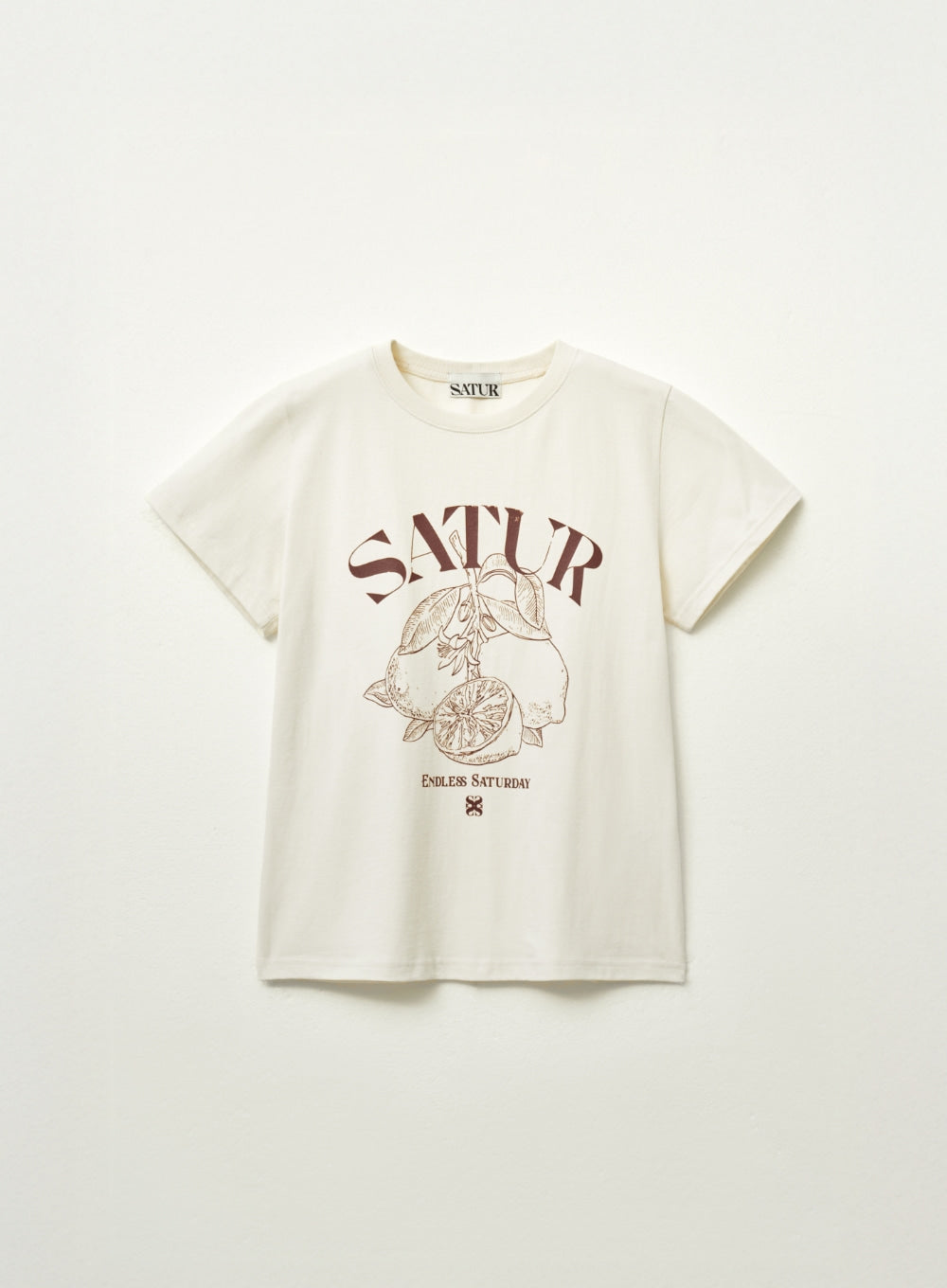 (W) Cafri Citron Drawing Summer Graphic T-Shirts
