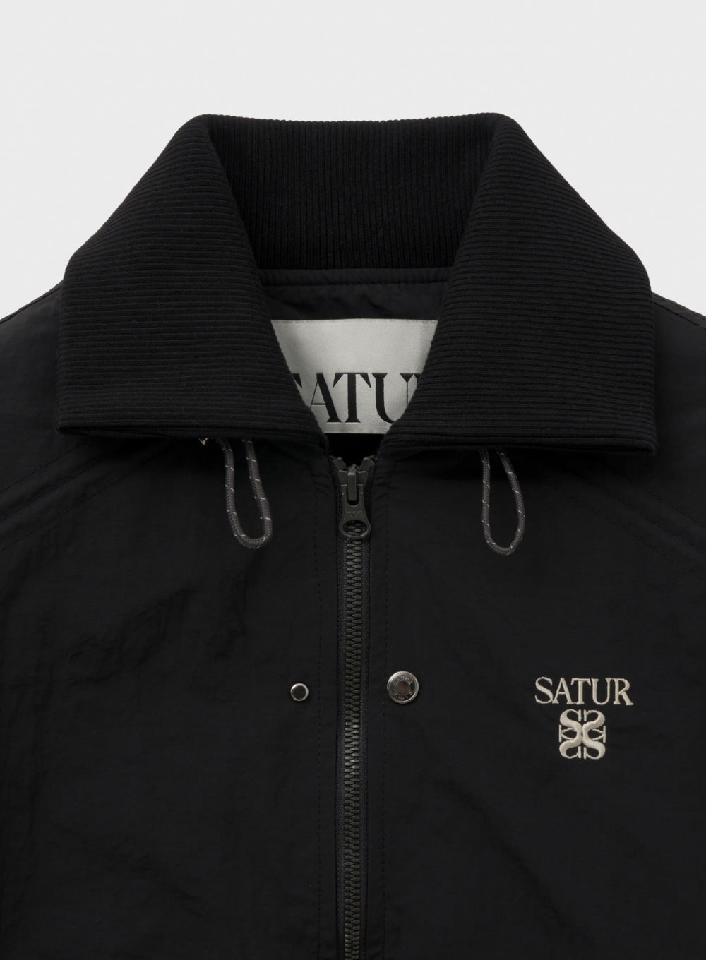 W) Nylon Crop Bomber Jacket