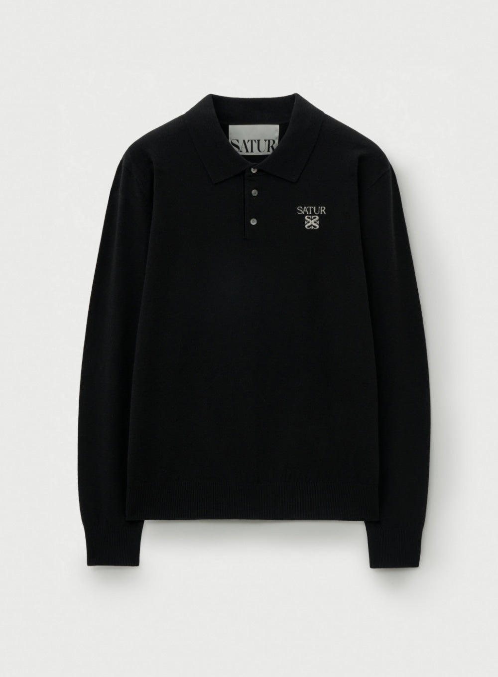 (M) Basic Polo Knit