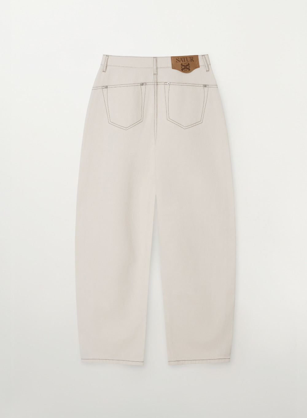 (W) Barrel Fit Color Denim Pants