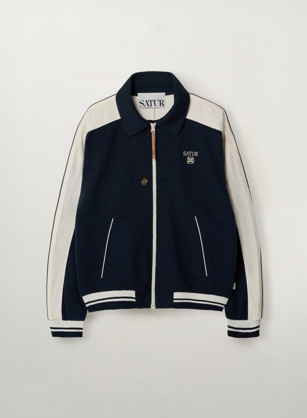 M) Lawton Lining Collar Track Zip-Up Jacket