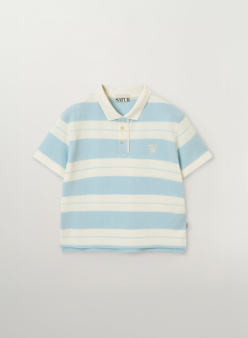 SATUR ネイビー ポロシャツ 新品 NEW ARRIVALS