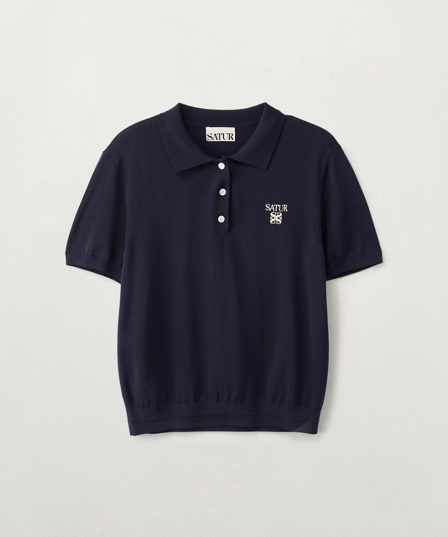 (W) Classic Collar Half Knit