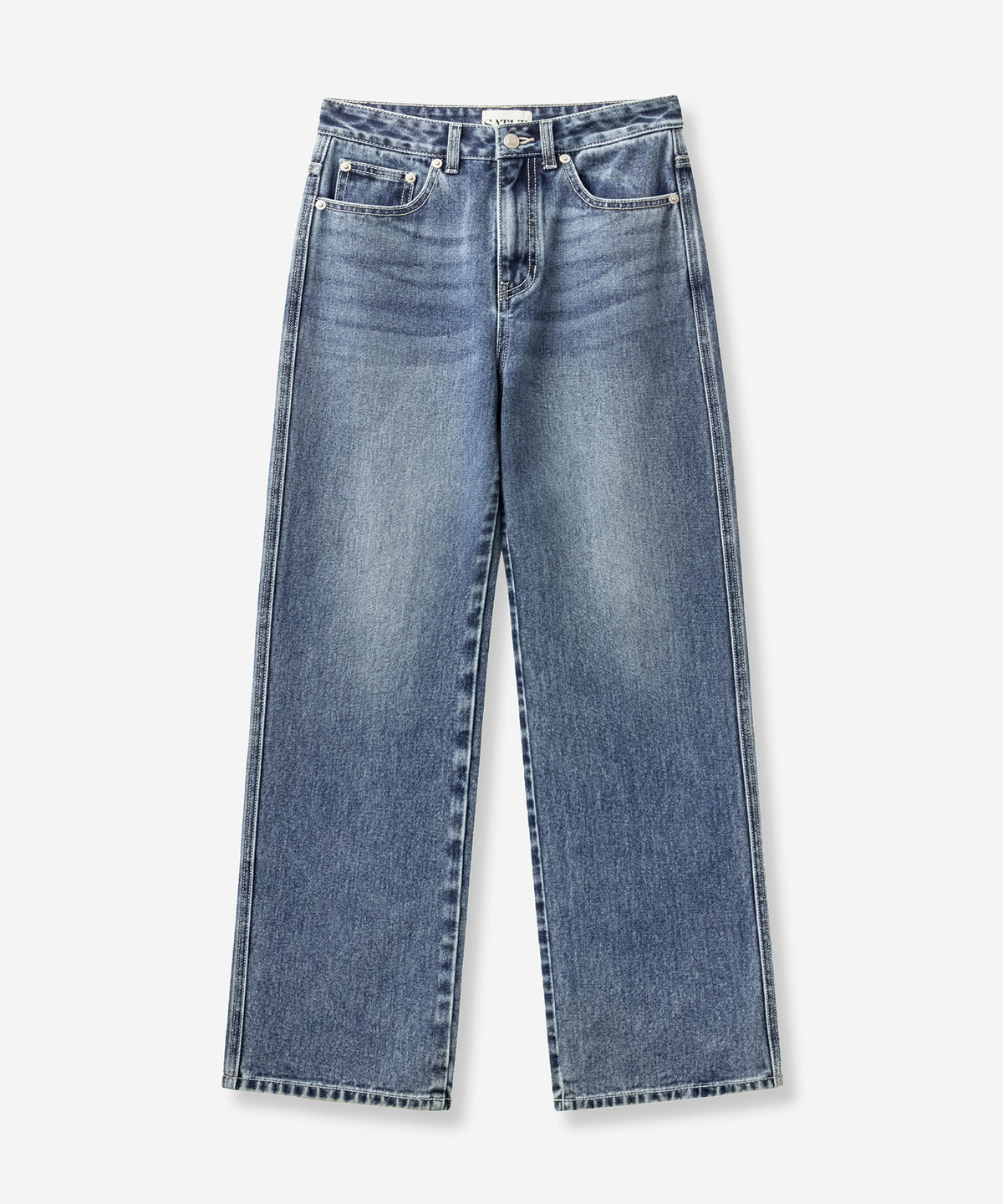 (W) Straight Fit Denim Pants