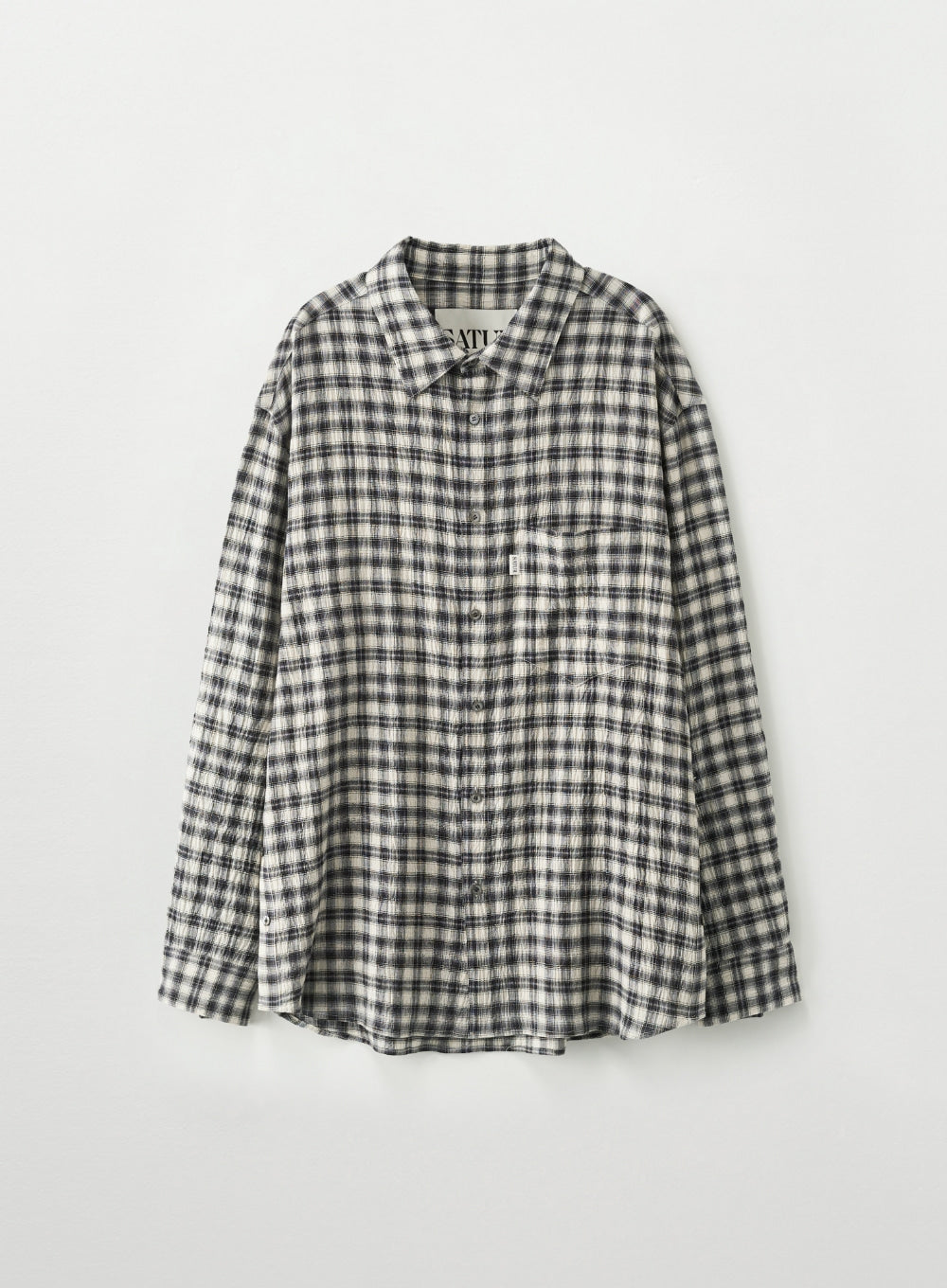 (U) Oversized Check Shirt