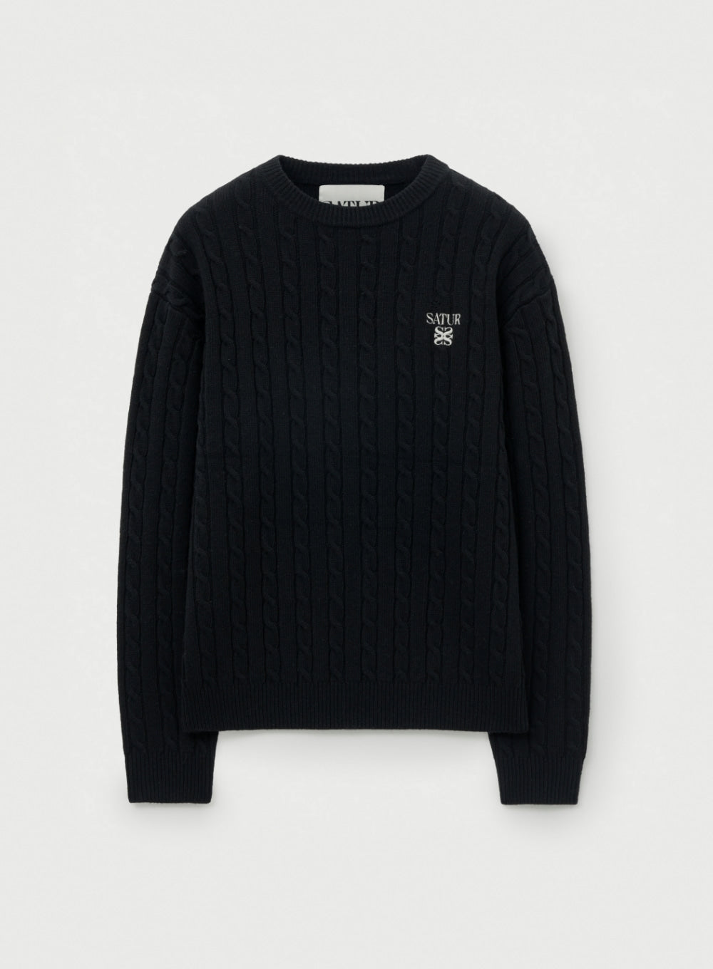 (U) Wool blend cable knit