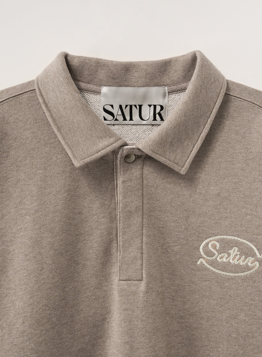 (U) Rope Logo Loose Fit Collar Sweatshirt