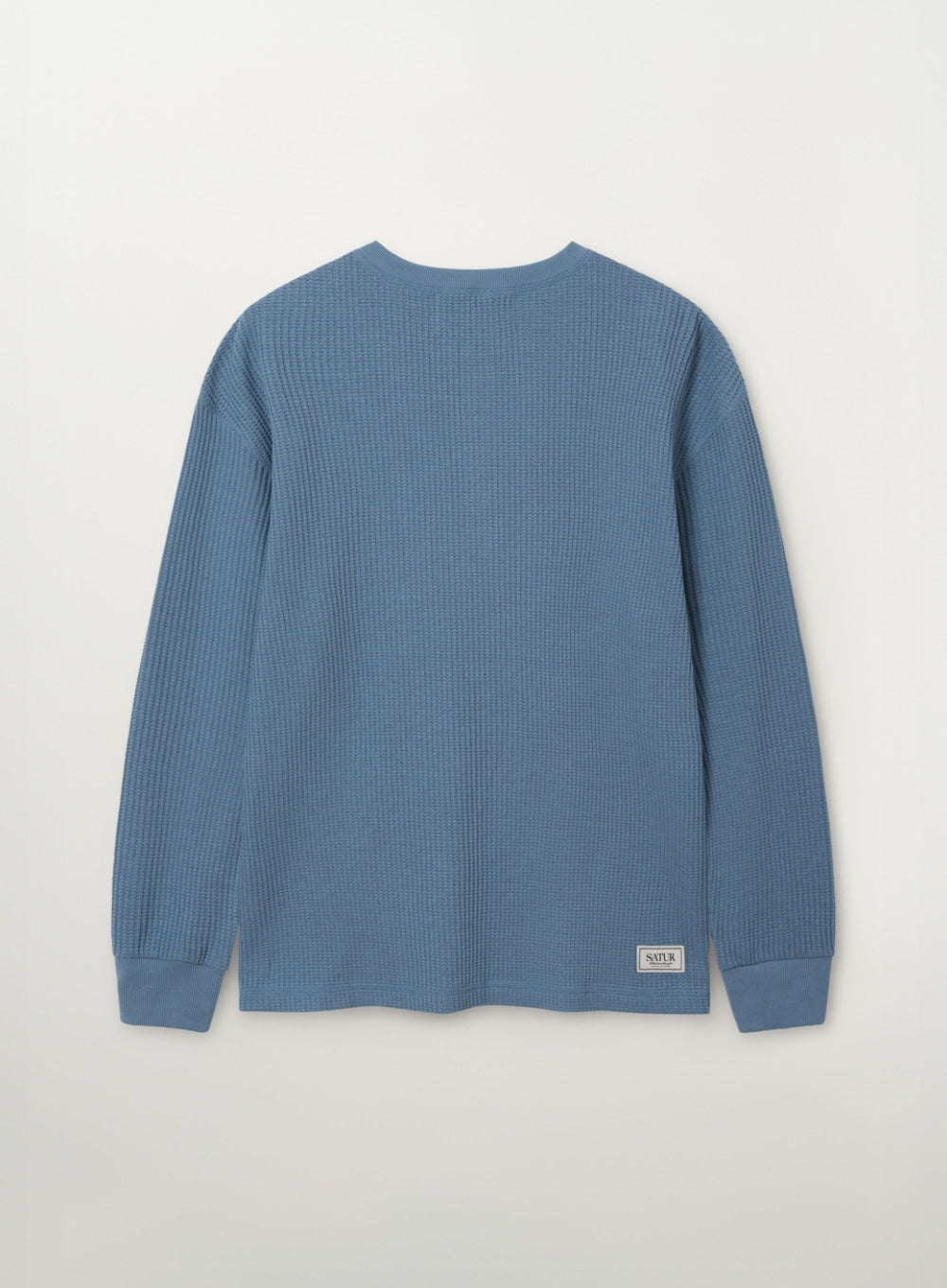 (U) Waffle Henley Neck Long Sleeve