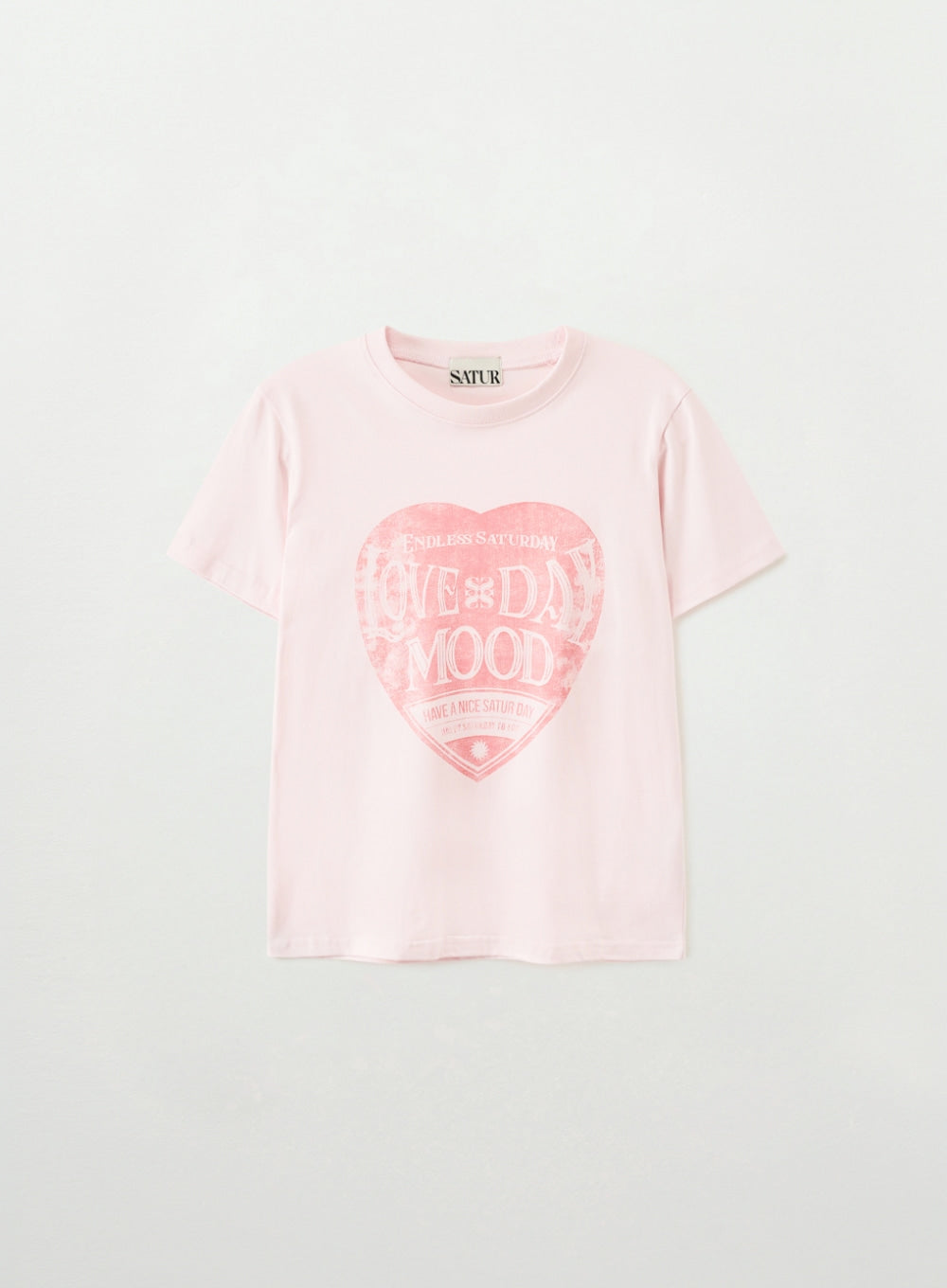 (W) Saturday Retro Mood Graphic T-Shirts