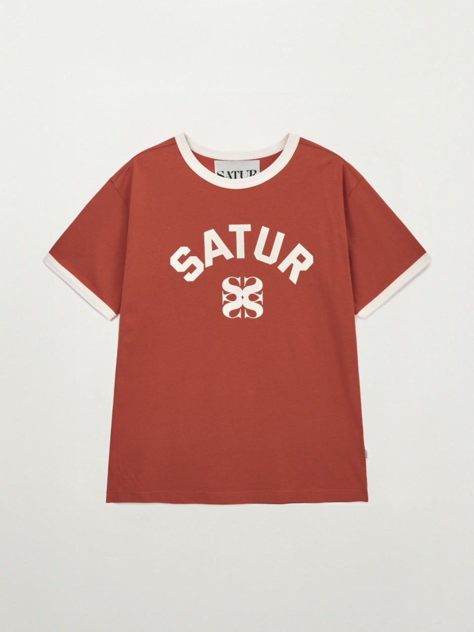 (M) Satur Arch Logo Ringer T-shirt