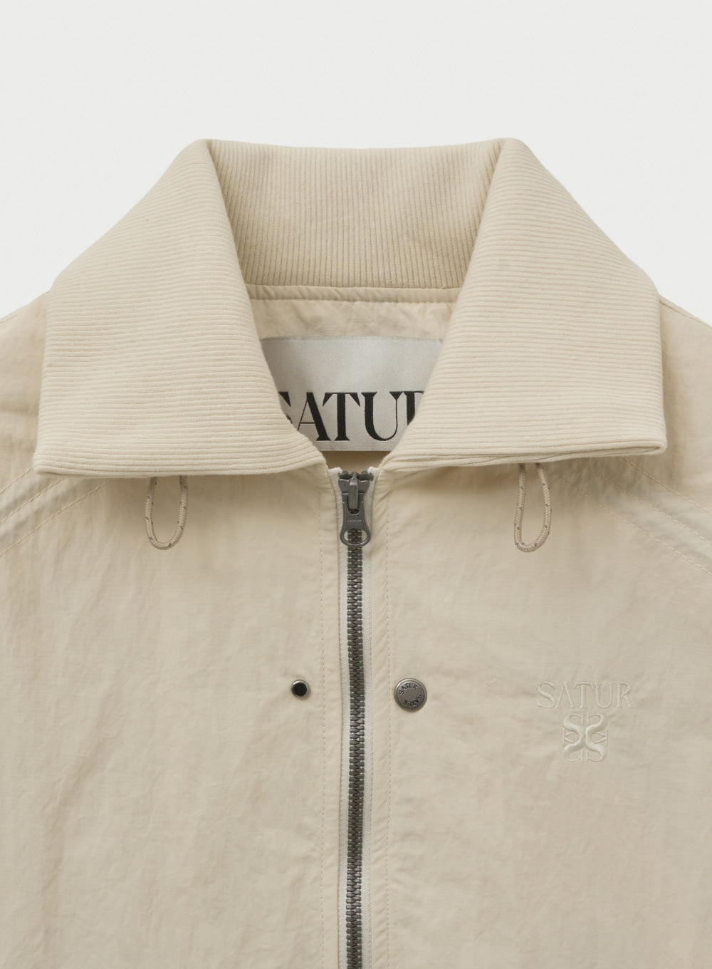 (W) Nylon Crop Bomber Jacket
