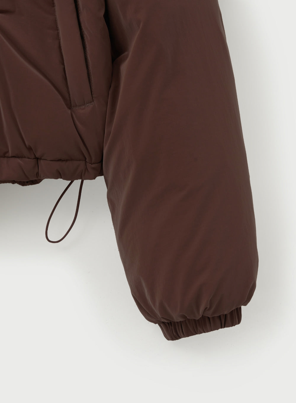 (W) Tuck Detail Cropped Down Jacket