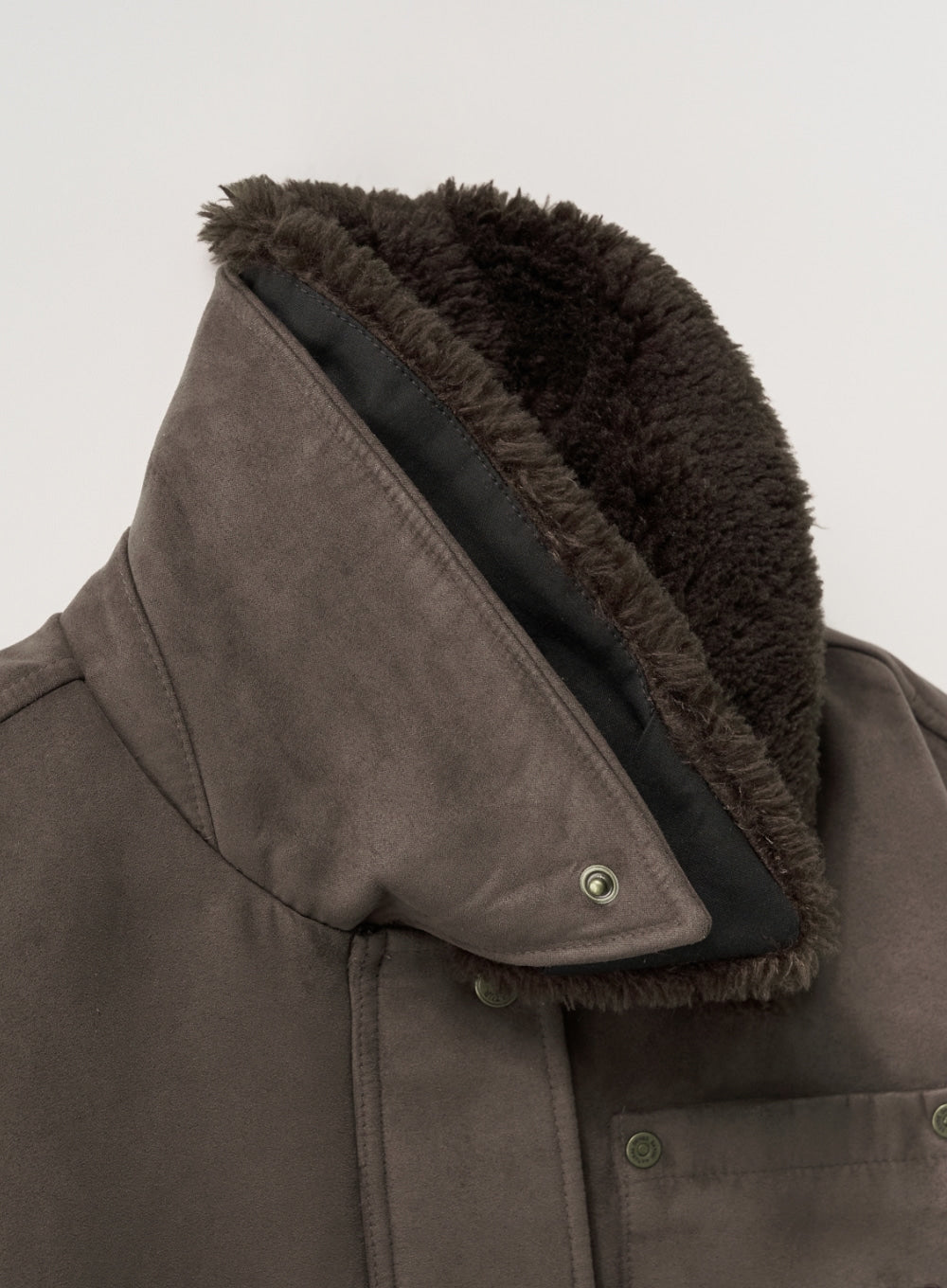 (W) Synthetic Shearling Blouson Jumper