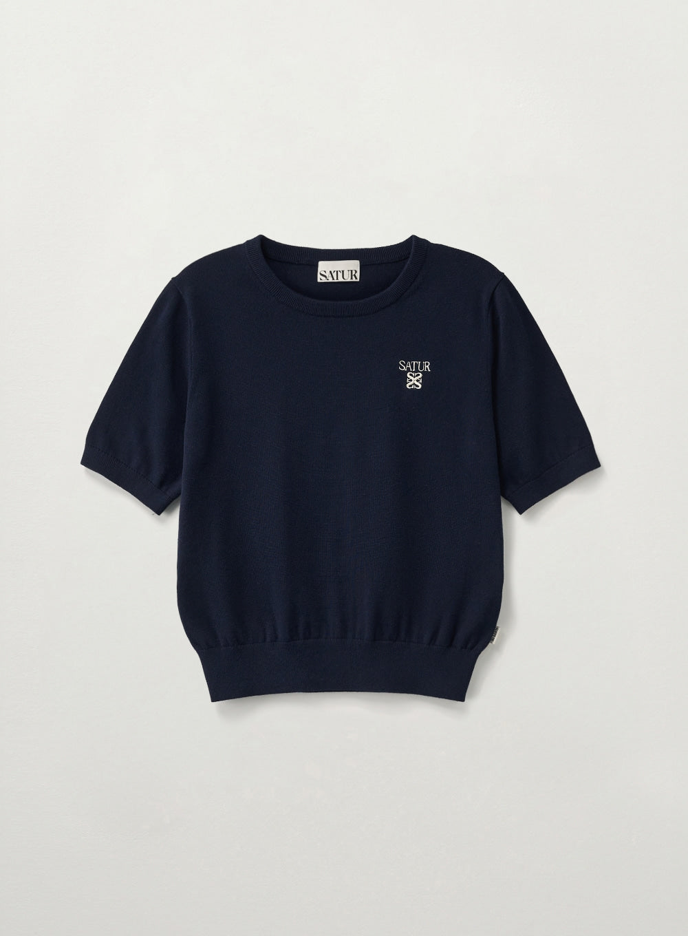 W) Loren Crew Neck Fine Half Knit