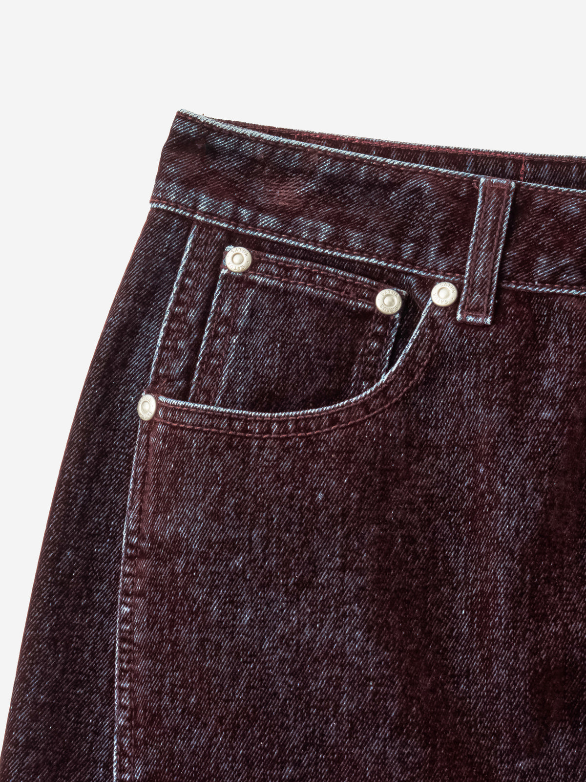 (W) Flocking Denim Skirt