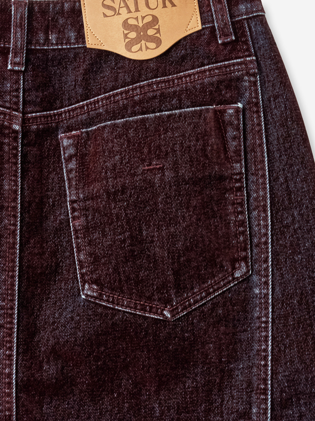 (W) Flocking Denim Skirt