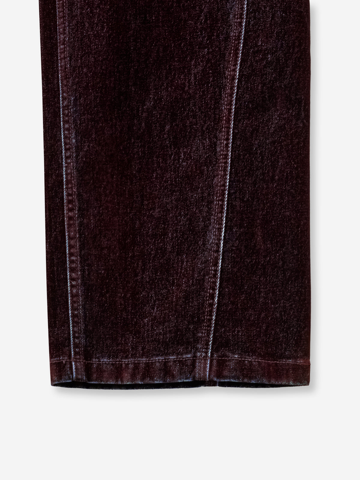 (W) Loose Fit Flocking Denim Pants