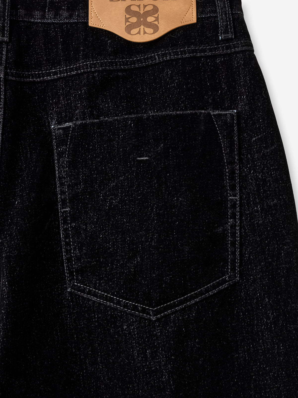 (M) Loose Fit Flocking Denim Pants