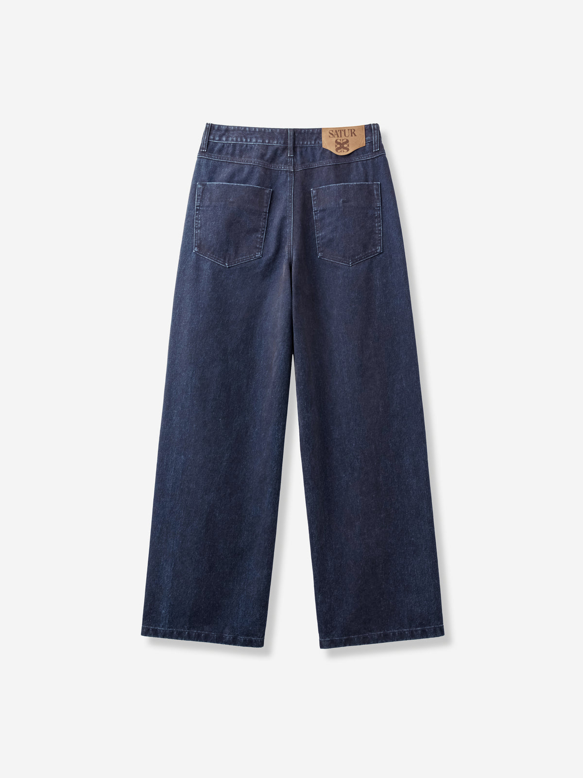 (M) Loose Fit Flocking Denim Pants