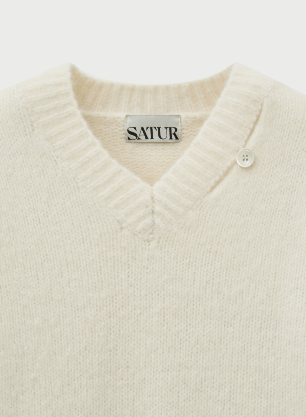 (W) Essen Two-Tone Mohair Pullover Knit